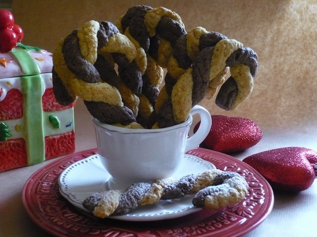 Bastoncini di Natale al mandarino e cioccolato