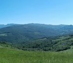 Panorama tra le Cascate di Labante e Porretta