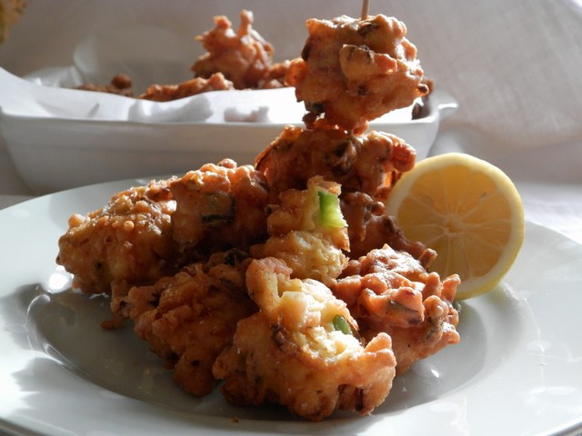 Pakora di gamberetti