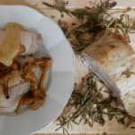 Arrosto con lardo di Arnad e crema di finferli