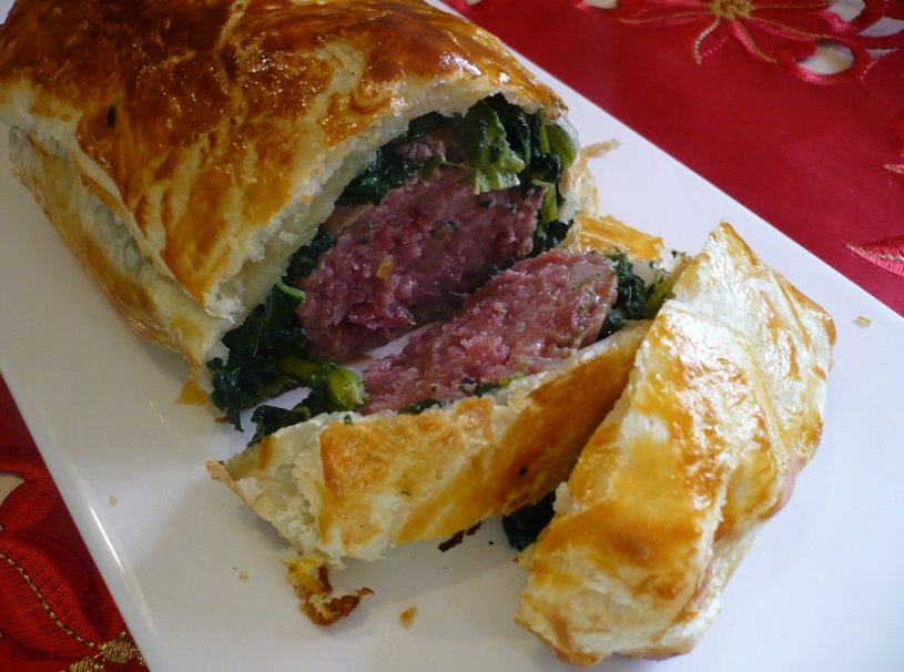 Cotechino in crosta di cavolo nero