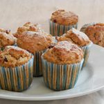 Muffin alla crusca e mirtilli rossi