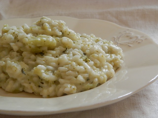 Risotto cremoso ai gambi di broccolo