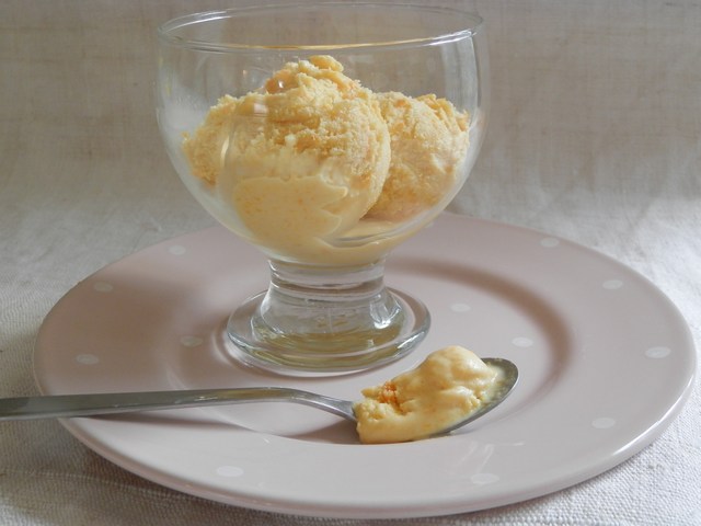 Gelato alla grappa e arancia