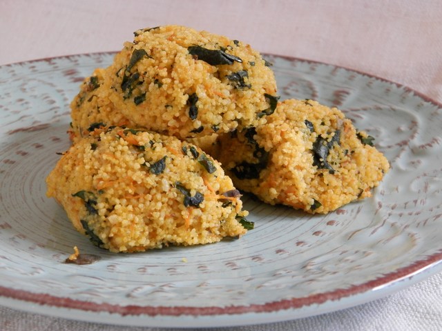 Polpette di cuscus agli spinaci