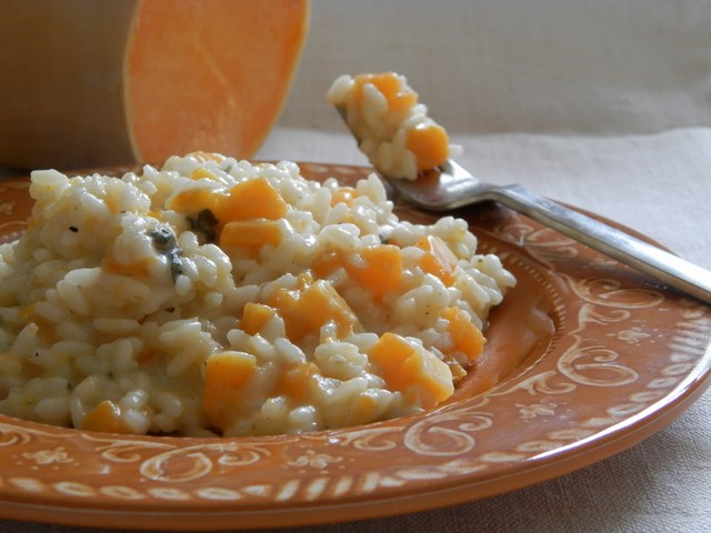 Risotto alla zucca e gorgonzola