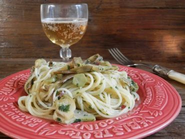 Spaghettini ai carciofi e prezzemolo