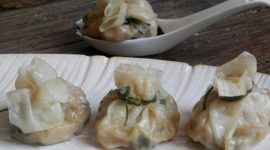 Dim sum ripieni di spinaci e tofu