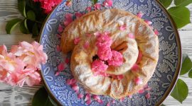 M’hencha – dolce marocchino di pasta phillo con mandorle e agrumi