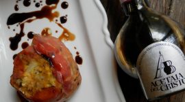 Tortini di cavolfiore allo speck con Aceto Balsamico Tradizionale di Modena D.O.P.