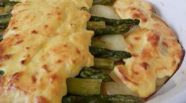 Asparagi gratinati alla ricotta