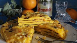 Laciada – frittata dolce con confettura e rum