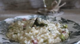 Risotto asparagi e speck