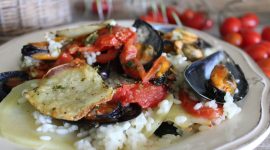 Riso patate e cozze – tiella barese