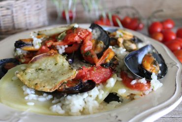 Riso patate e cozze – tiella barese